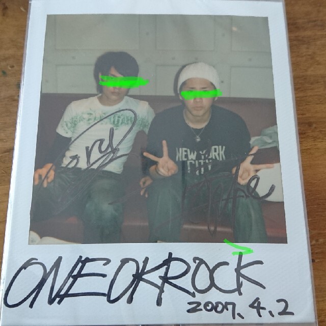 ONE OK ROCK ワンオクロック 直筆サイン ONE OK ROCK ワンオクロック