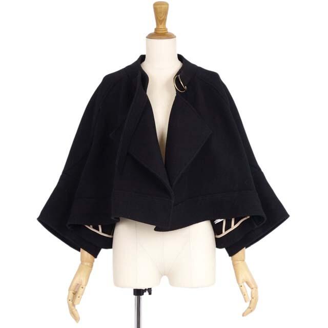 Chloe - クロエ コート ウール ショート丈 ノーカラー 無地 34(S相当