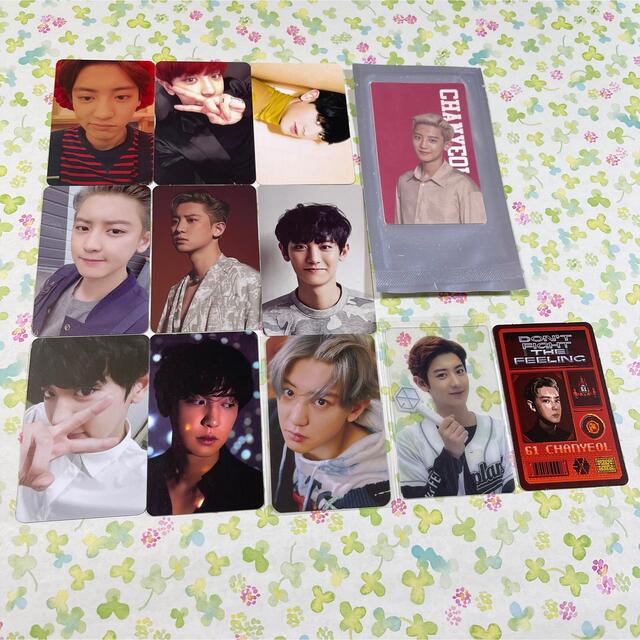 チャニョル EXO トレカ qq 中華 CD EXO チャニョル トレカ 12枚セット