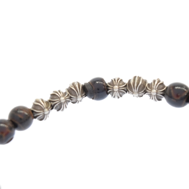 Chrome Hearts ビーズ ブレスレット クロスボール 天然石 CHROME