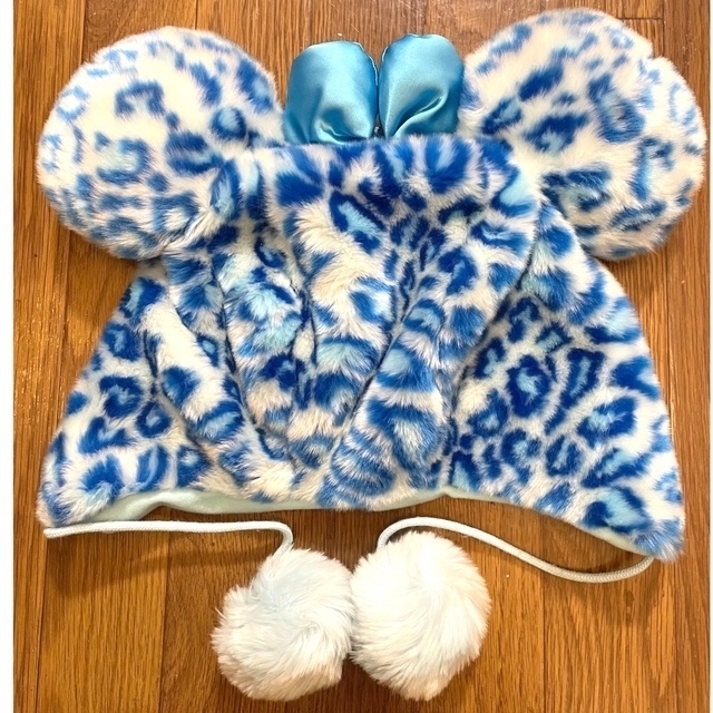 ディズニー ファンキャップヒョウ柄 青 ヒョウ柄 青 ファンキャップ