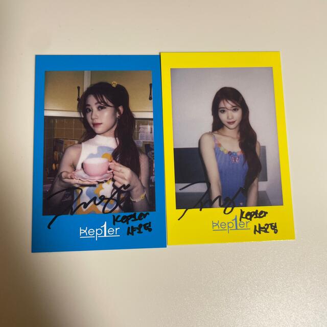 Kep1er チェヒョン サイン入りチェキ ポラロイド Kep1er チェヒョン