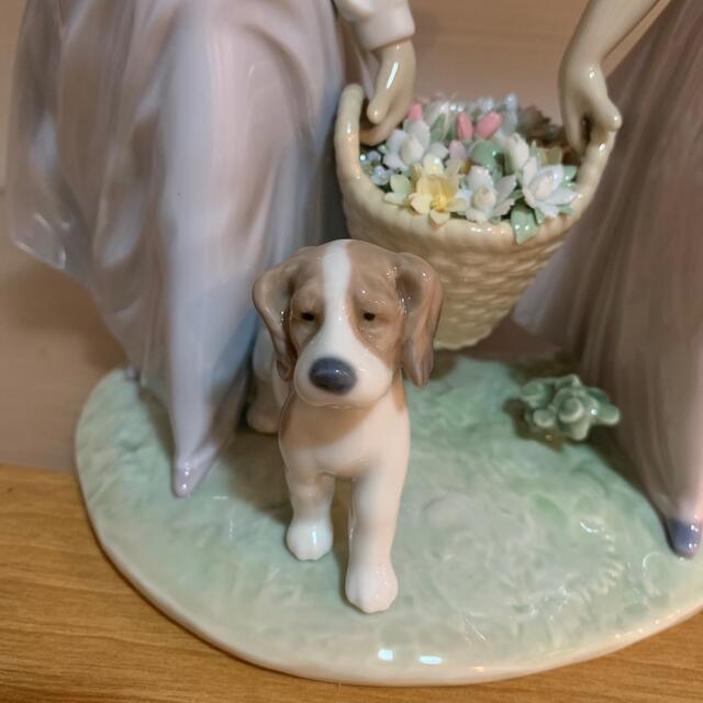 リアドロ人形 花籠抱く女の子 M32-3 リヤドロ（Lladro リアドロ 陶器