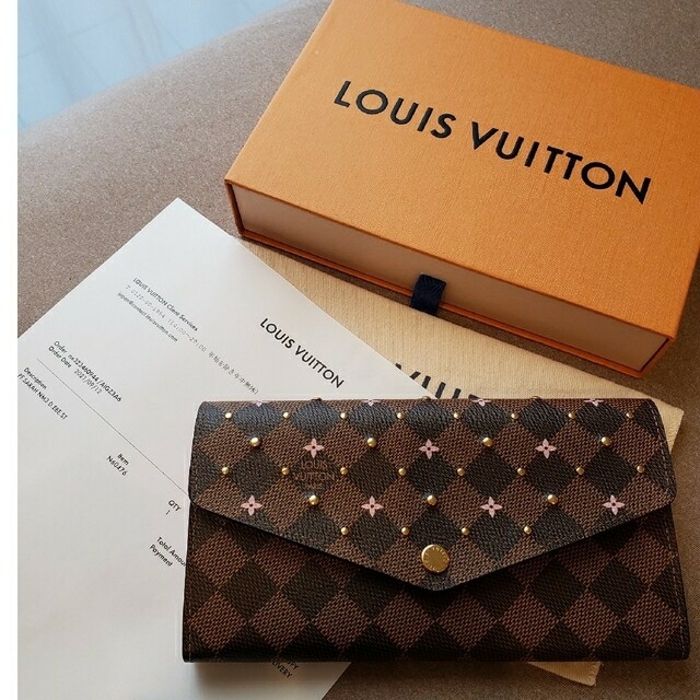 極美品】ルイヴィトンポルトフォイユサラダミエエベヌ長財布10カード