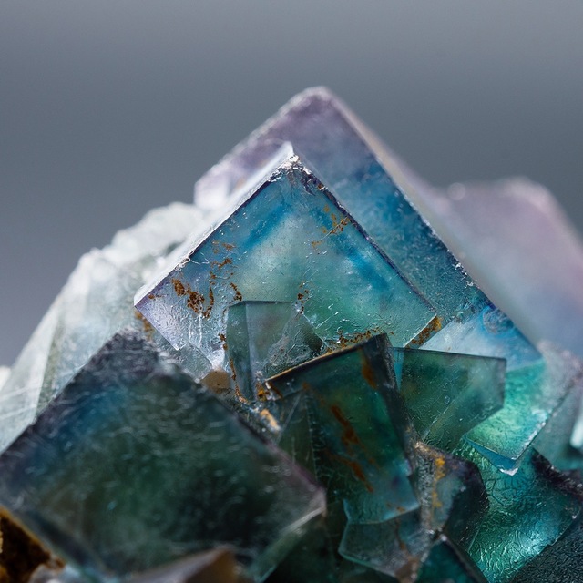 481 オコルス鉱山 フローライト クォーツ ブルーグリーン パープル