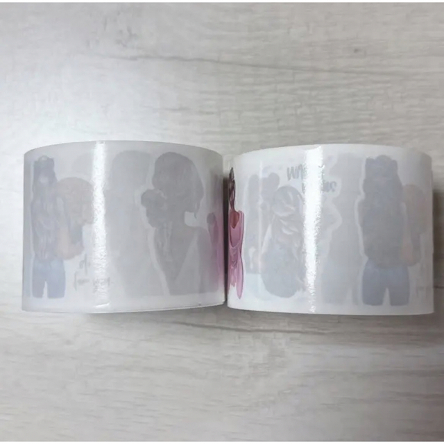 Ciel様ロールシール後ろ姿女の子500枚×5ロール 文房具