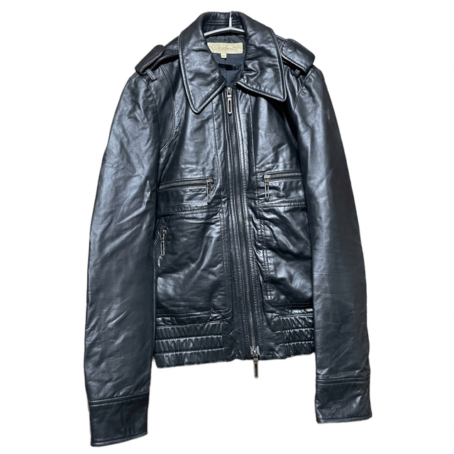 galaabend 刺繍ライダースシングルブラックdior homme