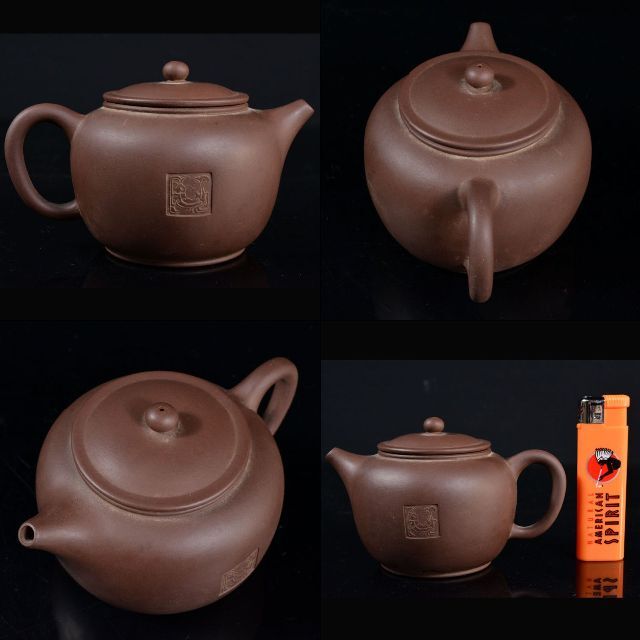 中国紫砂朱泥急須茶壷在銘CR7847