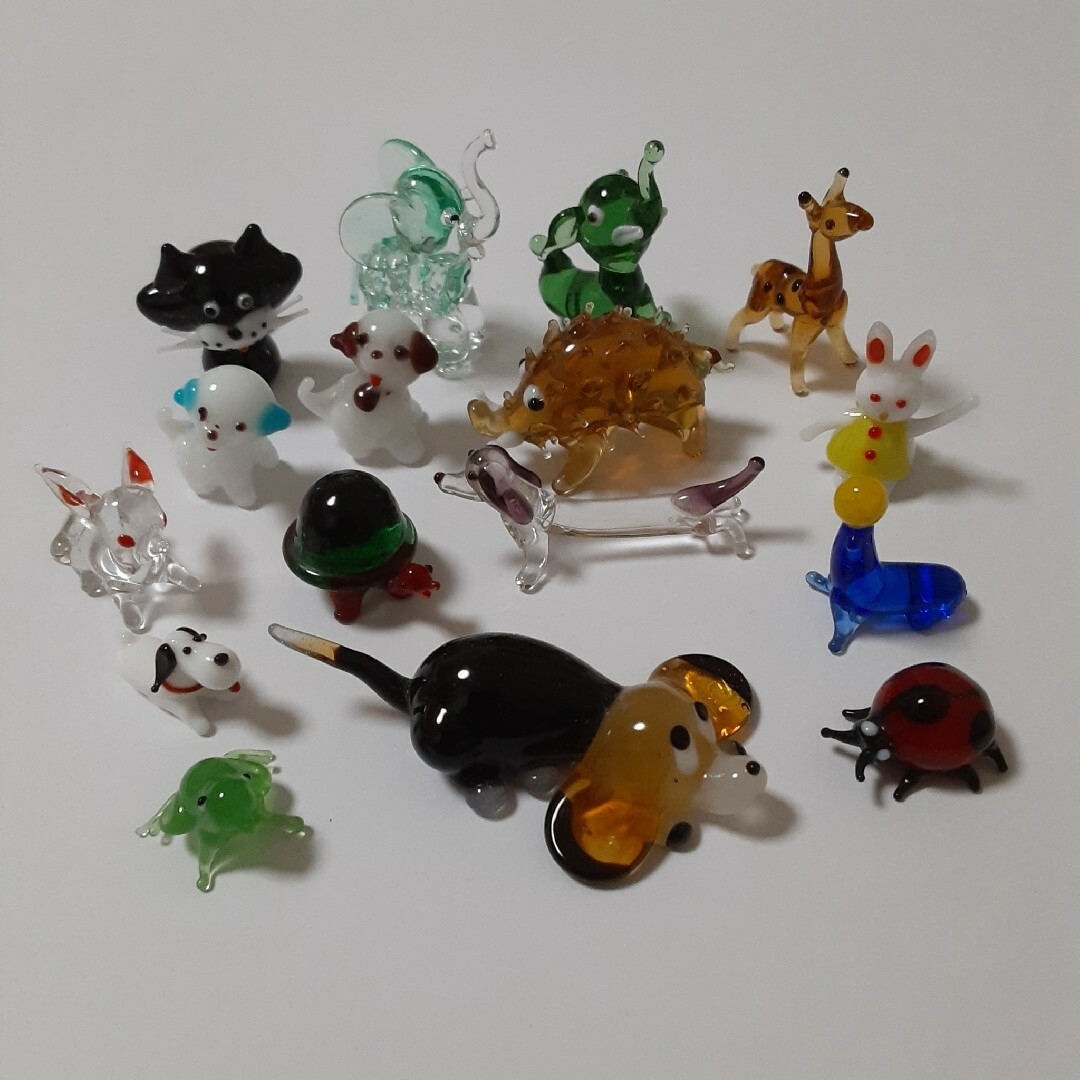 ガラス細工の動物の通販 by にゃむざ's shop｜ラクマ