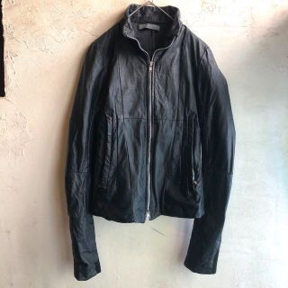 美品 名作 EKAM エカム 【細身の美シルエット】 ラムレザー シングル