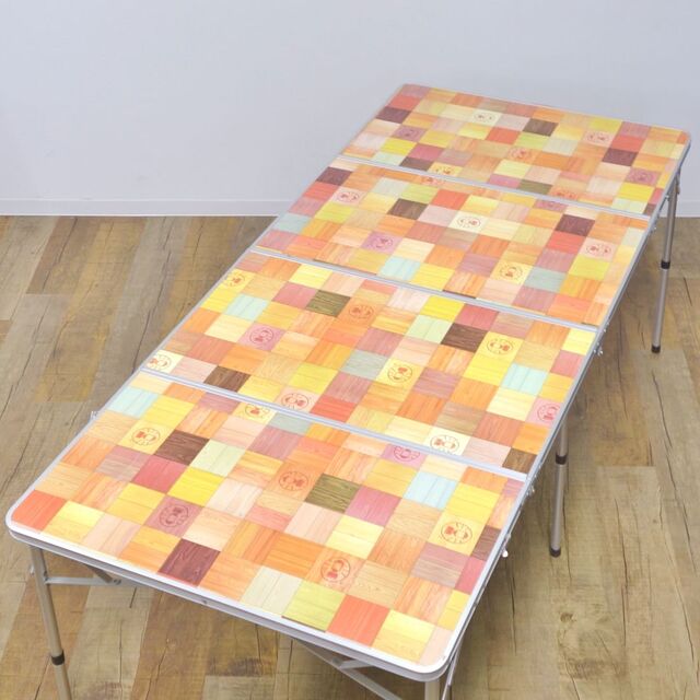 美品】Coleman ナチュラルモザイク リビングテーブル 180プラス