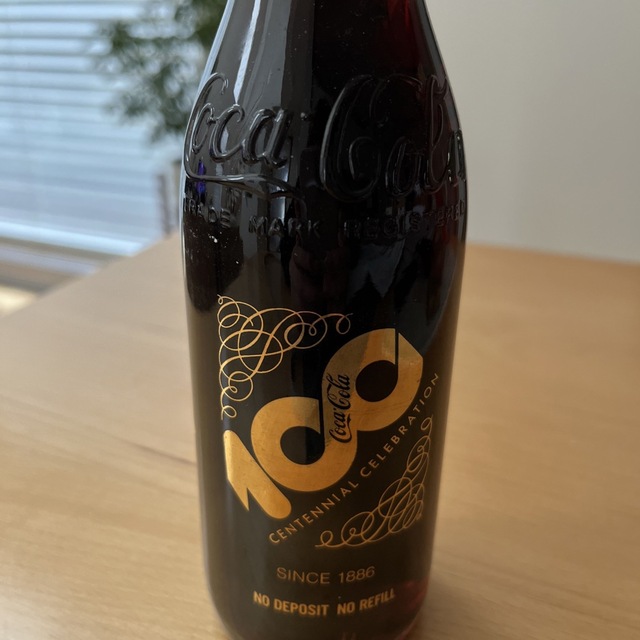 コカ・コーラ - ☆コカ・コーラ 100周年記念ボトル ゴールドラベル☆の