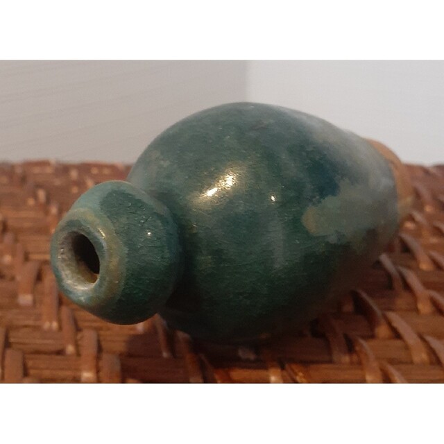 中国古美術 中国古陶磁器 中国古玩 南宋～明朝明代 緑釉 瓢形