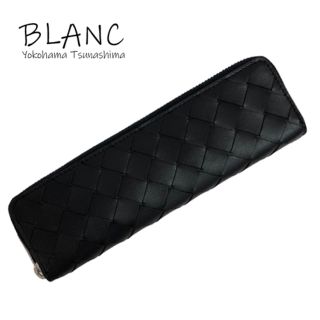 ボッテガヴェネタ BOTTEGA VENETA レザーペンケース ブラック 新品