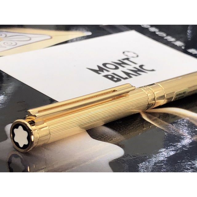 モンブラン 未使用！金運を引き寄せる黄金色！☆輝く総金張り稀少な