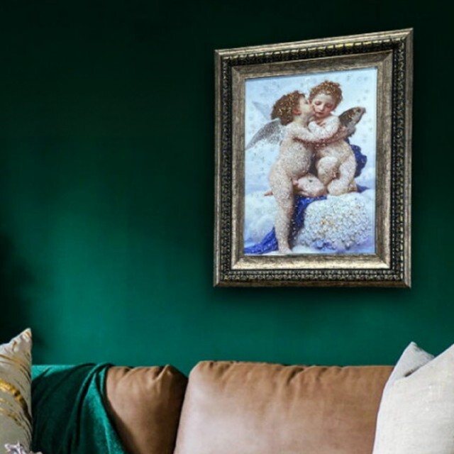 輸入雑貨天然石『アムールとプシュケーのファーストキス』水晶