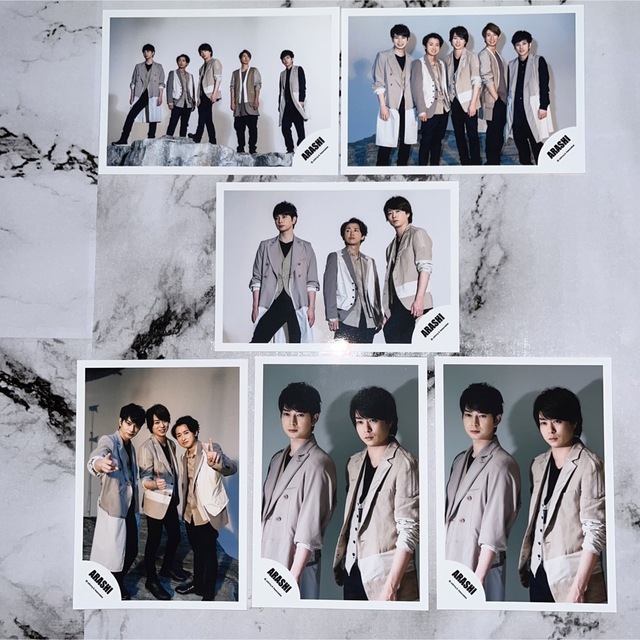 Amazon.co.jp: 嵐 ジャニーズ 公式生写真 ARASHI 集合【大野智＆松本潤＆