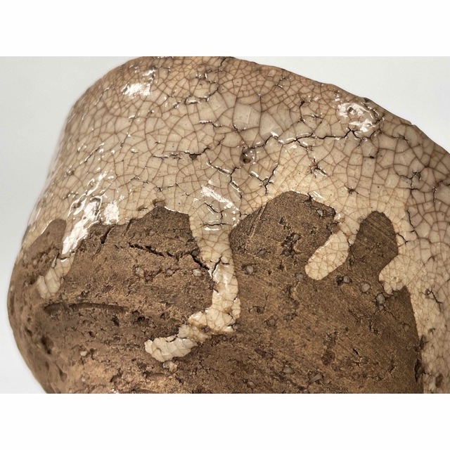 骨董 ショップ アンティーク 古萩 萩焼茶碗 久田宗也書付 銘閑庭 書付