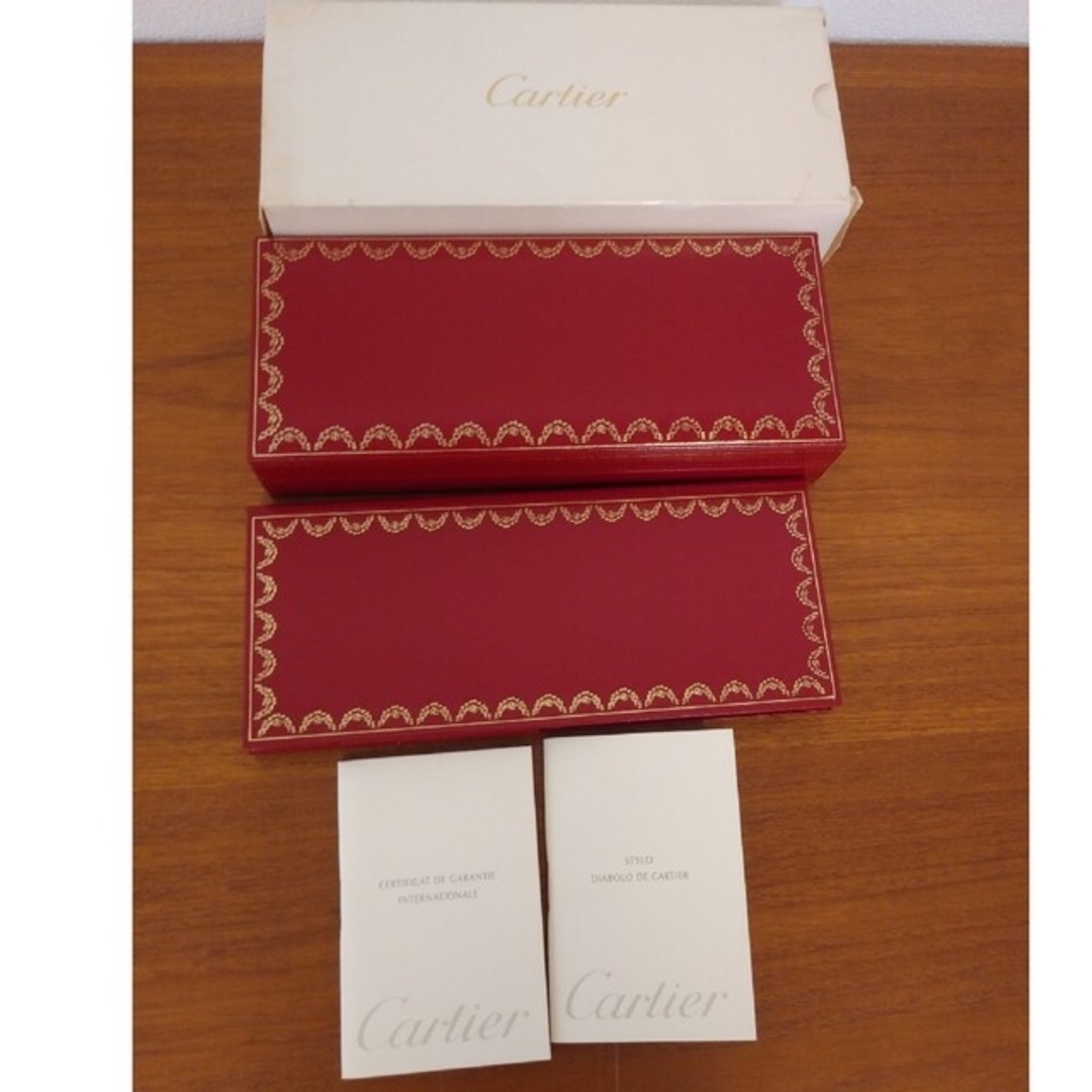 Cartier カルティエディアポロドゥボールペン本体 、レザーケース付き