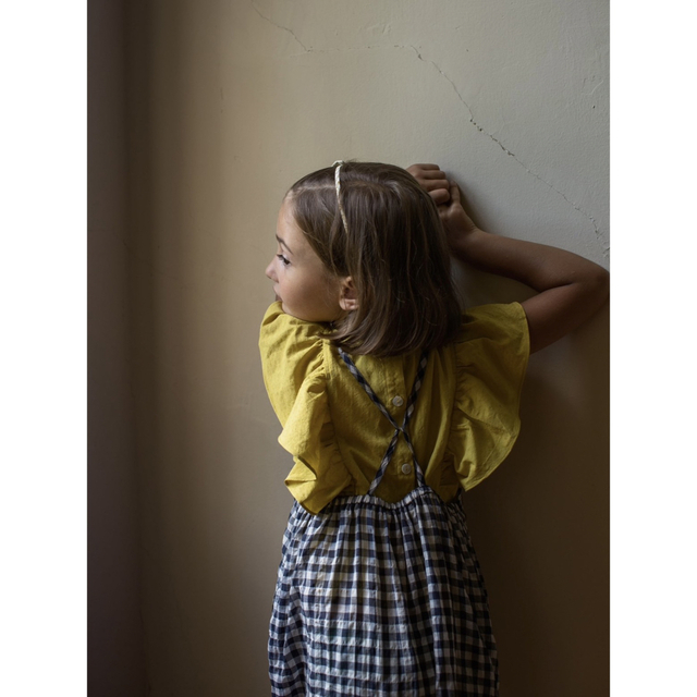 soor ploom Ines Romper， Gingham 6y