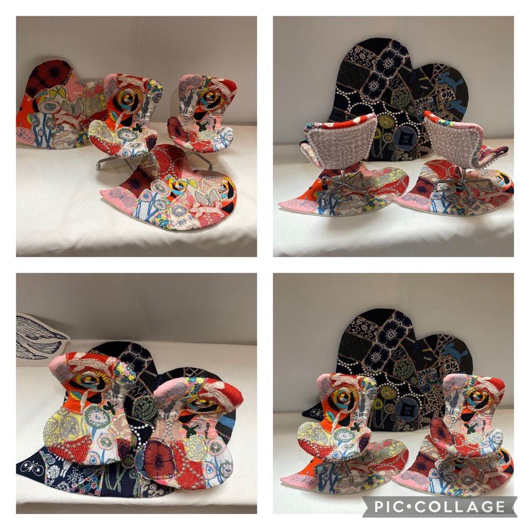 専用です》ハンドメイド ミナペルホネン カケラパッチ チェア&ハートマット