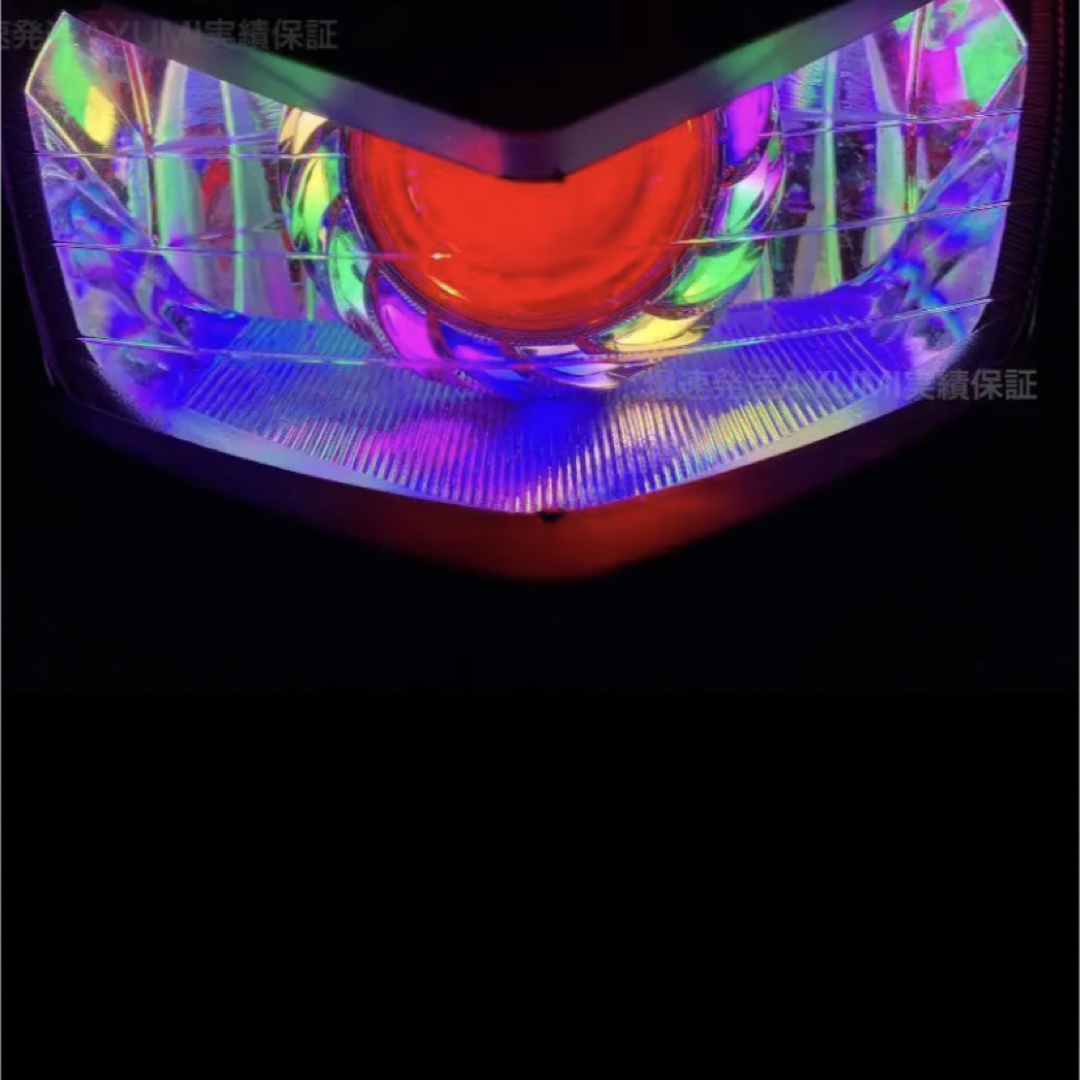 アドレスv125G 赤紫赤イカリングヘッドライト アドレスv125 v125s