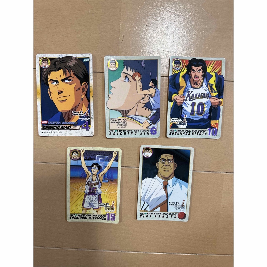 SLAM DUNK カードダス 海南 牧、神、宮益、高頭、5枚、SLAM DUNK