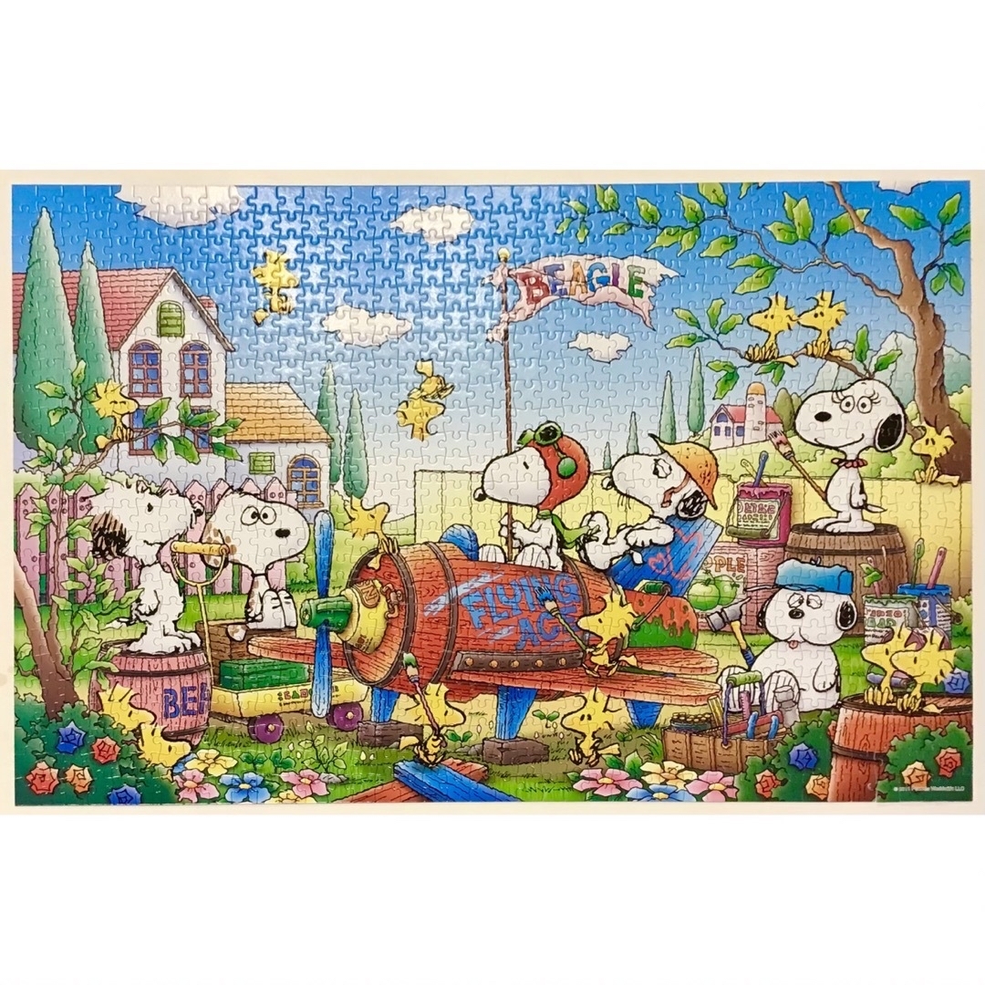 アポロ社窓辺のティータイムスヌーピー1000ピース廃盤稀少レア