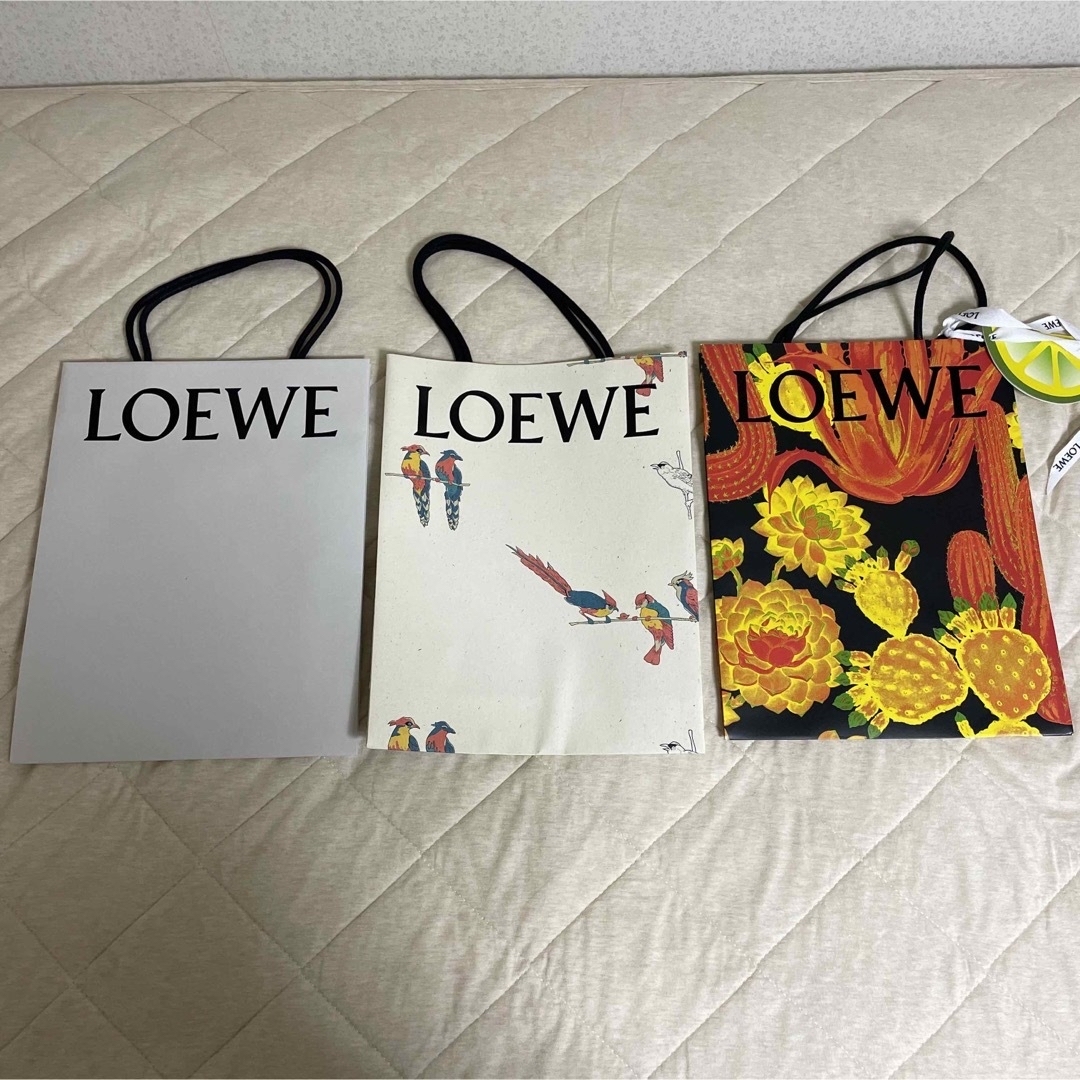 LOEWE - LOEWE紙袋 ショッパー(通常デザインと限定デザインの3枚セット
