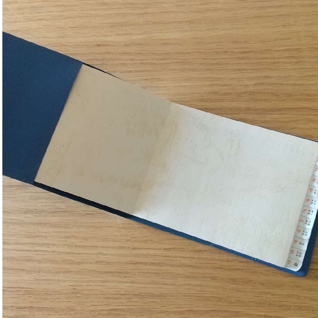 昭和レトロ☆アドレス帳〈ネイビー〉☆未使用の通販 by cotton rose's