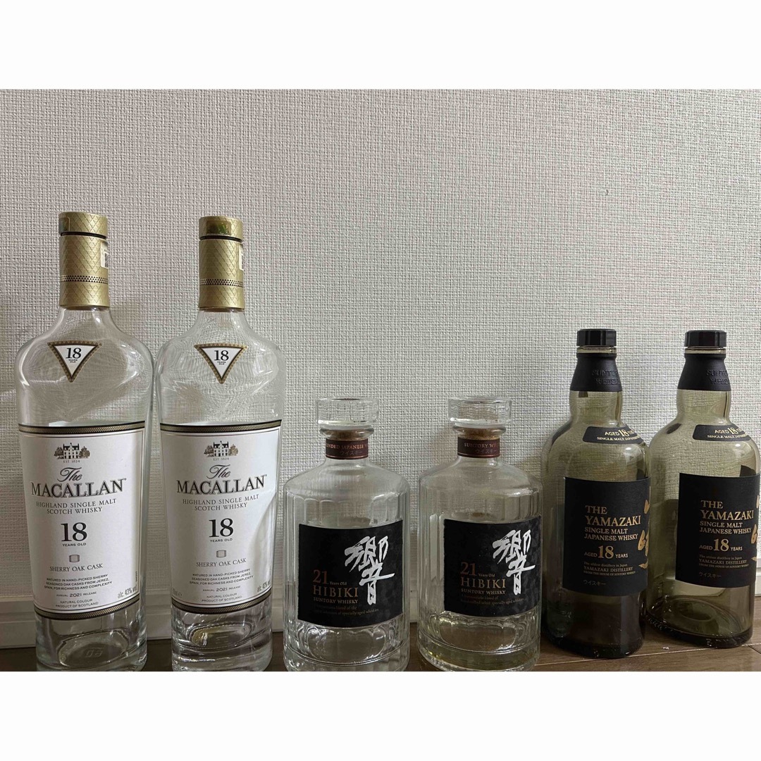 マッカラン18年 6本 MACALLAN マッカラン 18年 700ml 空瓶 6本 空箱