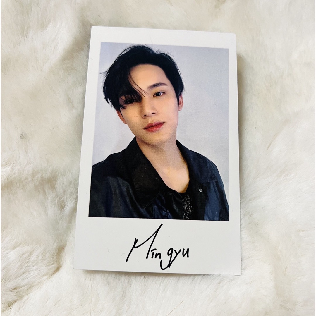 SEVENTEEN HANABI ミンギュ サイン入りチェキ SEVENTEEN ミンギュ