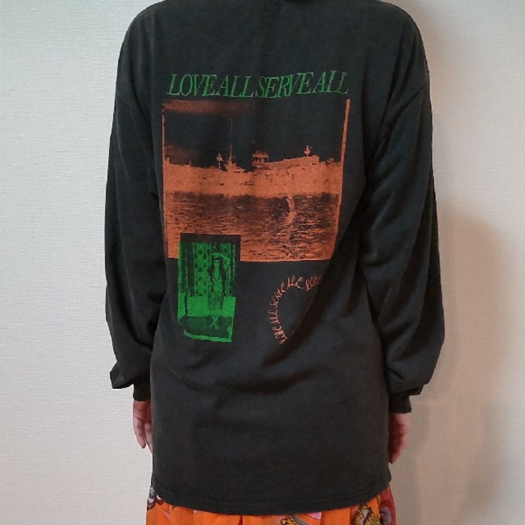 Fujii Kaze damageロンT 藤井風 LAATツアーグッズ ダメージ加工ロンT S