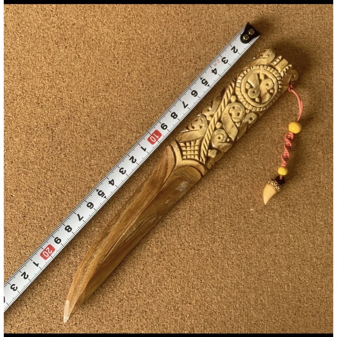 槐 アイヌ模様彫 ペーパーナイフの通販 by イチネル's shop｜ラクマ