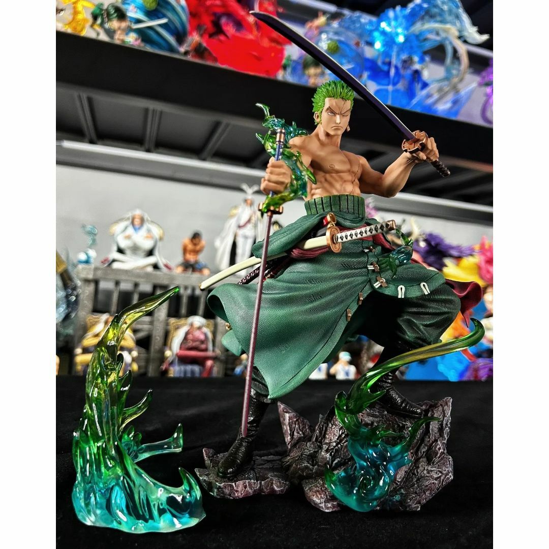 ワンピース ロロノア・ゾロ フィギュア ガレージキット LXスタジオ 緑