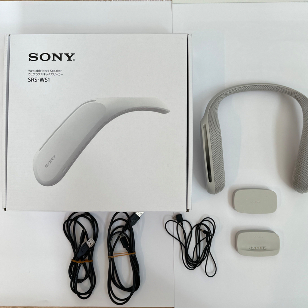 SONY ウェアラブルネックスピーカー SRS-WS1 別売純正カバー付き SONY