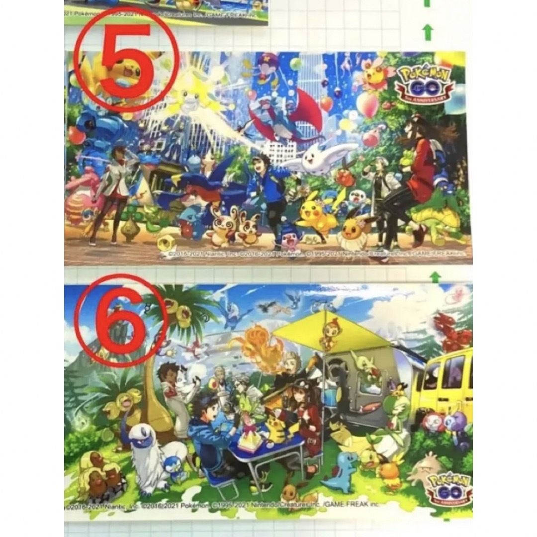 ポケモンセンター限定 ポケモンGO 5周年記念 ステッカー コンプリート