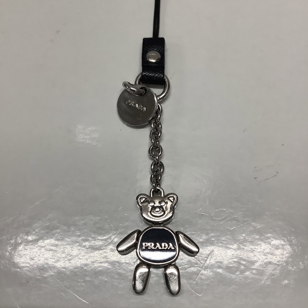美品PRADA プラダ チャーム くま ベア キーホルダー ストラップ PRADA