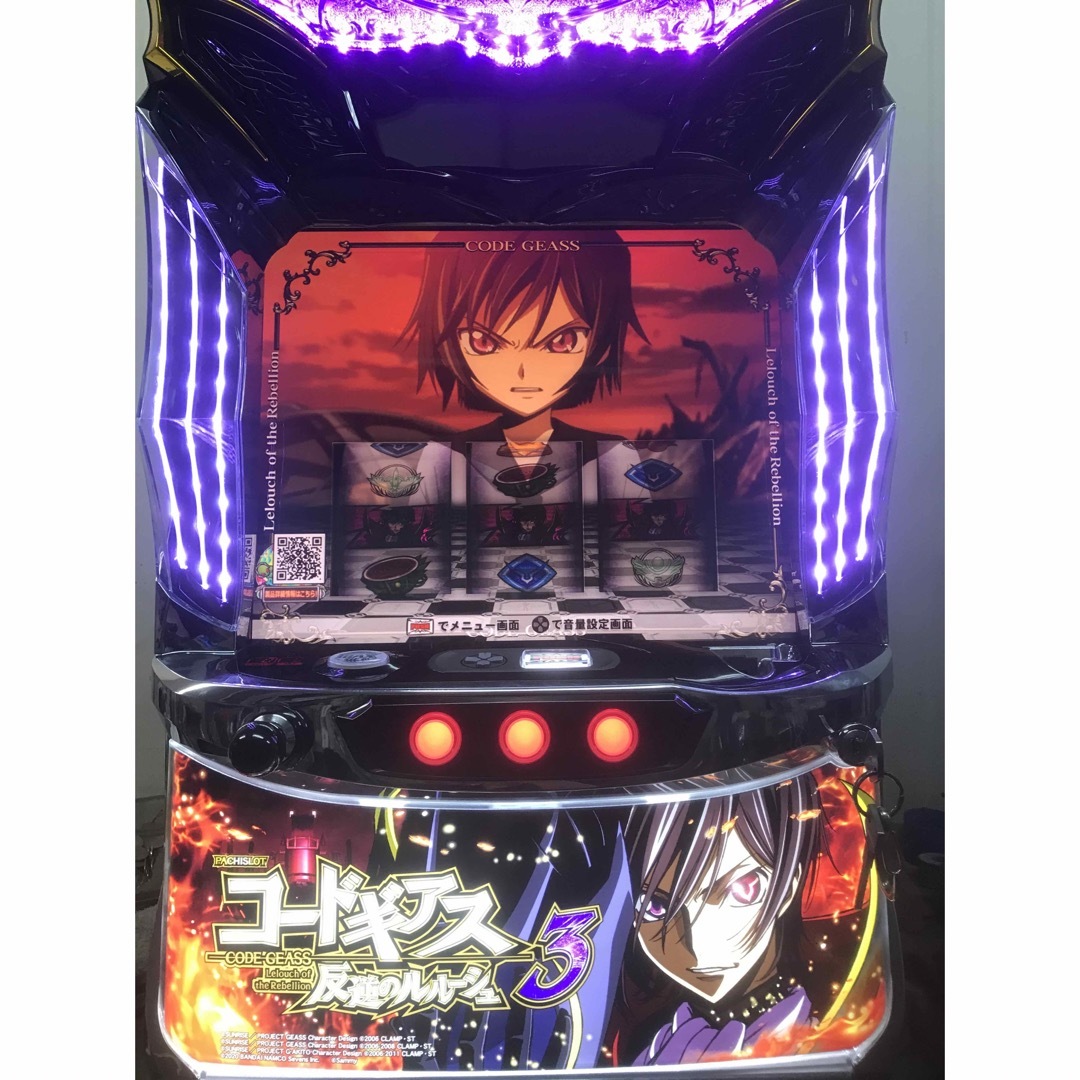 パチスロ実機 パチスロコードギアス反逆のルルーシュR 2 コイン不要機