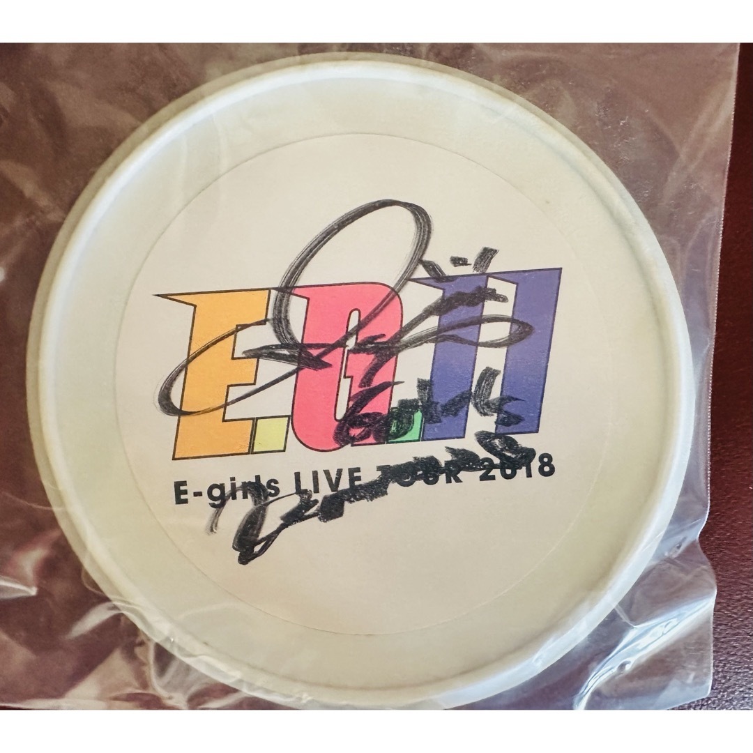 E-girls Happiness YURINO 直筆サイン入りフリスビー E-girls YURINOの