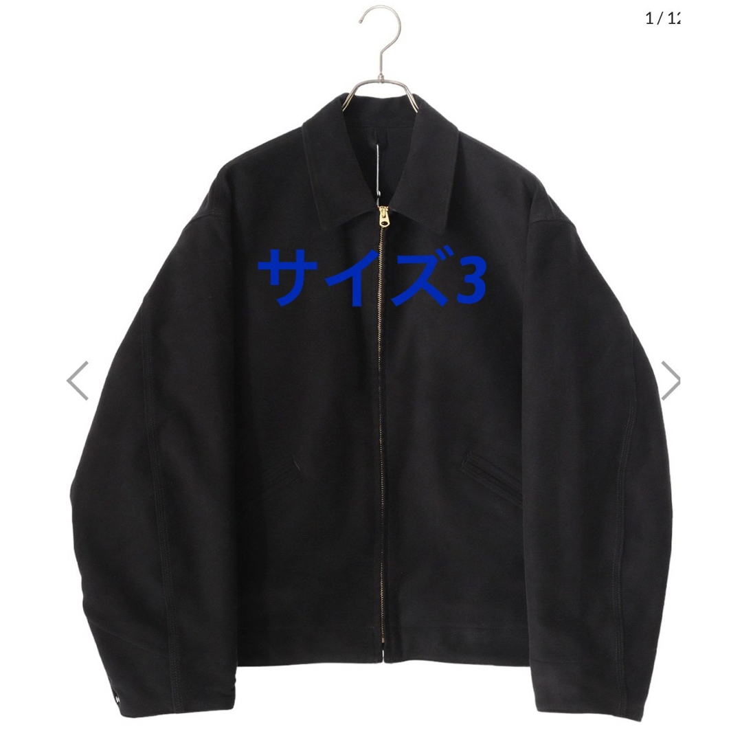 comoli シルクネップ ジップショートジャケット 3 comoli 25ss シルク