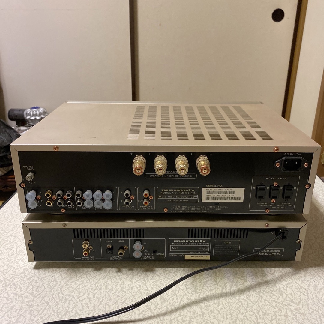 Marantz アンプ PM6100/F1N CDプレーヤー CD6000F Marantz アンプ