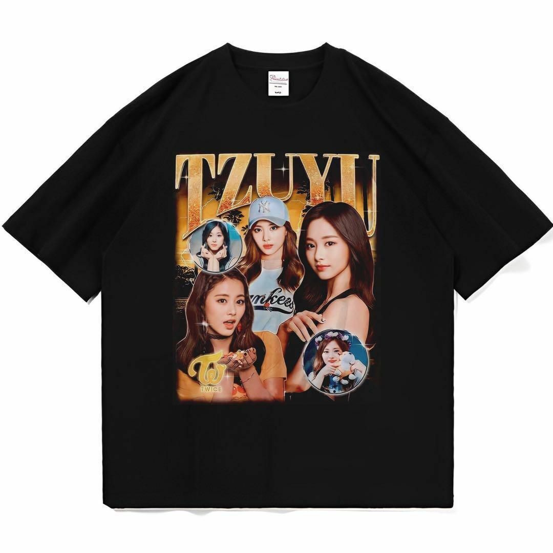 TWICE THIS IS FOR Tシャツ M ツウィ T-SHIRT〈BLACK〉【M】/ TZUYU