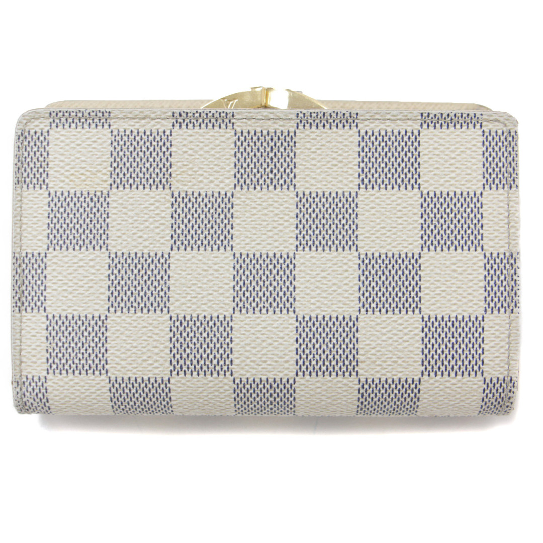 LOUIS VUITTON ダミエ・アズール 二つ折り財布 ヴィトン がま口 【公式