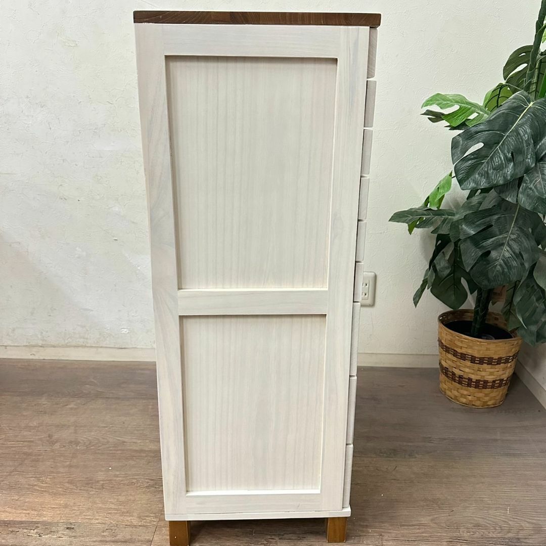 新品・未使用】 桐製 隙間ラック 箪笥 整理タンス 書類チェスト 9段