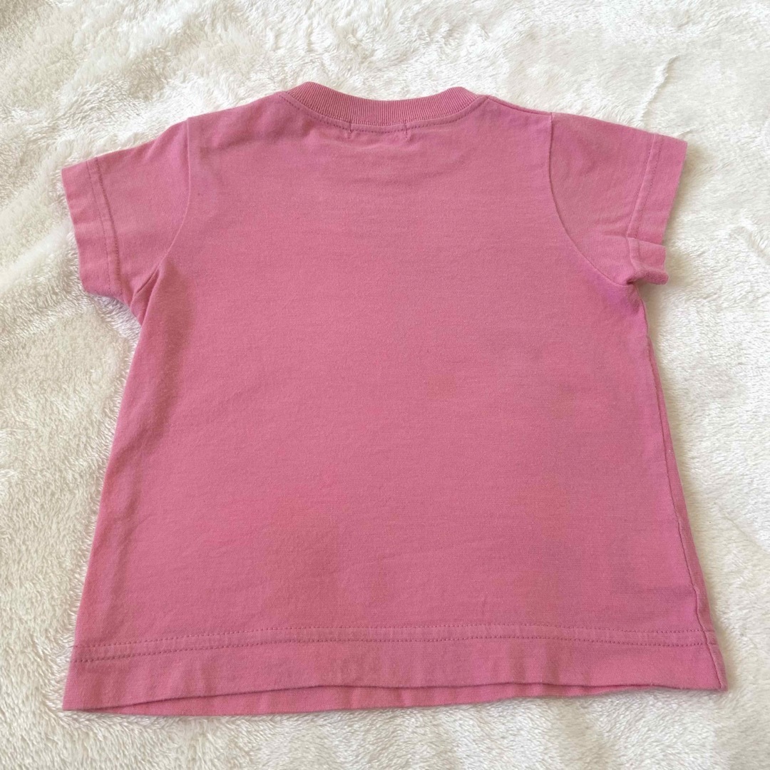 ストア familiar ピンクTシャツ 列車デザイン 80センチ キッズ 半袖T