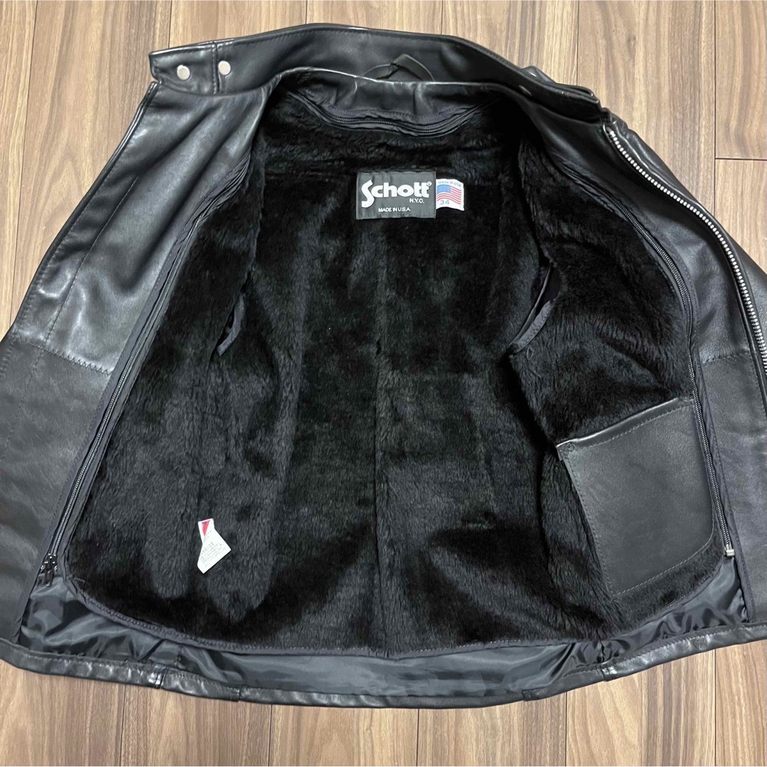 schott - Schott 641 ライダース インナーボア付 34の通販 by タイム