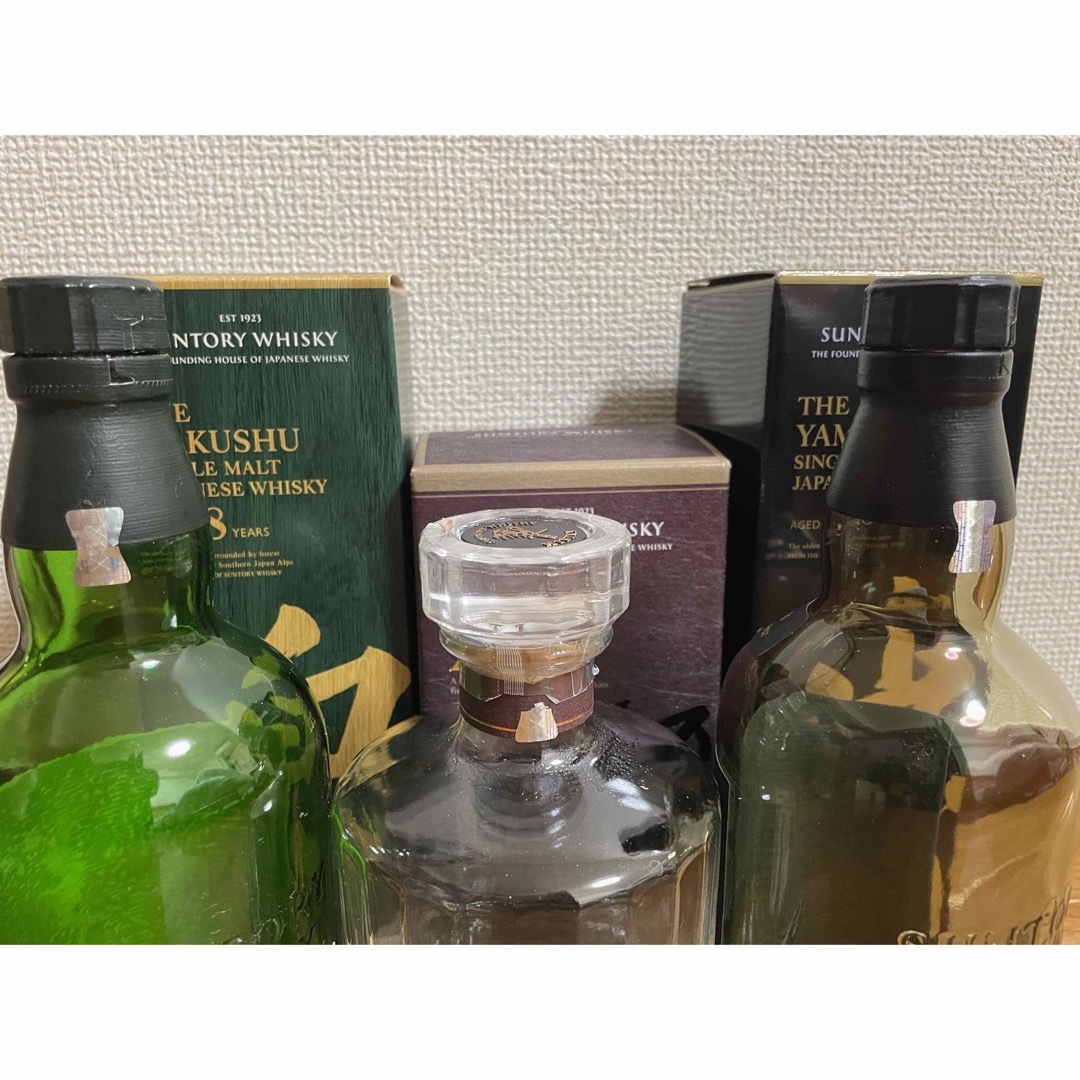 山崎18年、白州18年、空き瓶空き箱セット 山崎18年空瓶