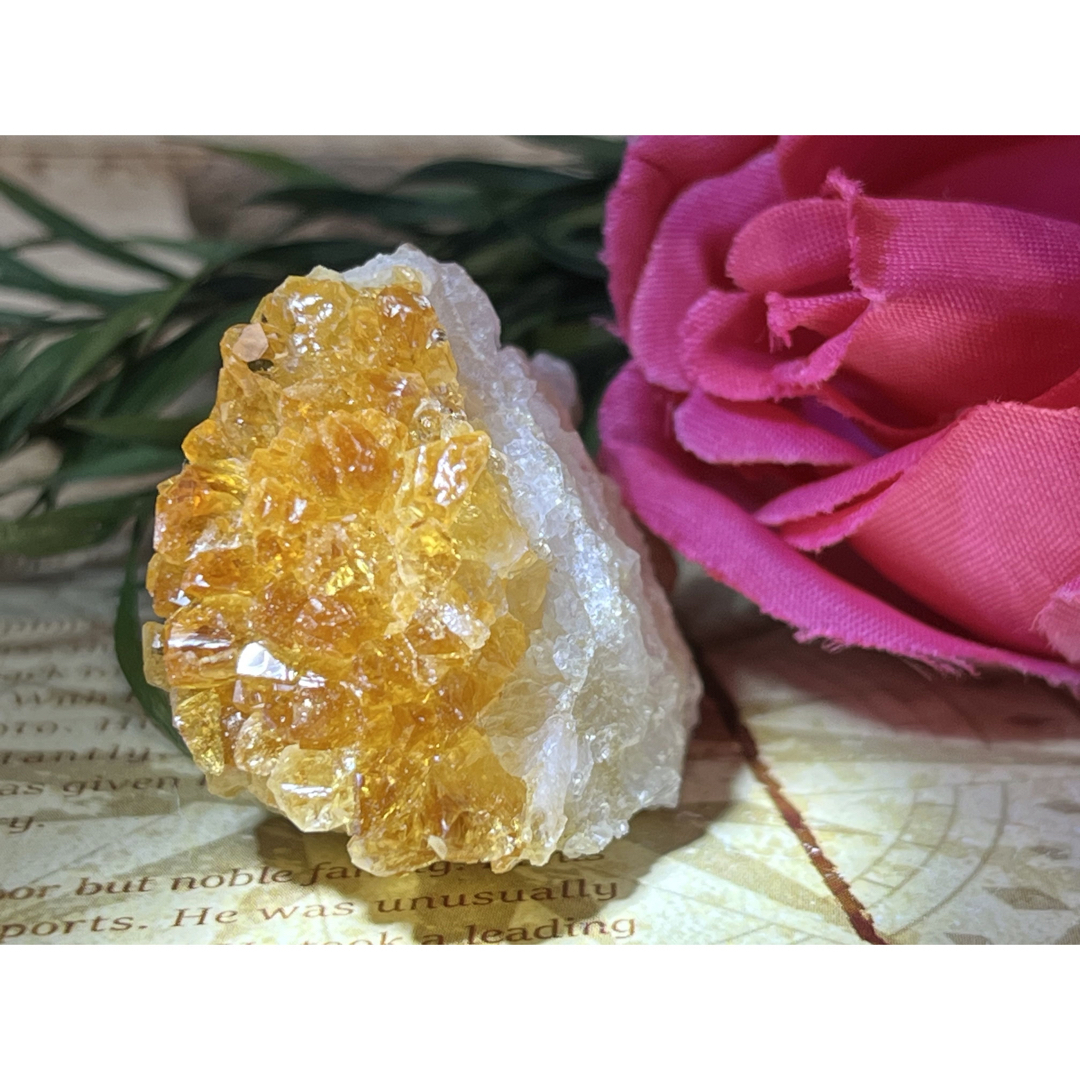 シトリンクォーツ 原石 ラフストーン クラスター 黄水晶