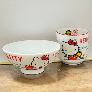 サンリオ ハローキティ 激レア 年代物 八角皿 湯呑み 非売品 新品未開封